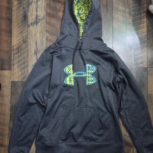 Under Armour Black and Yellow Patterned Apparel Womens Medium